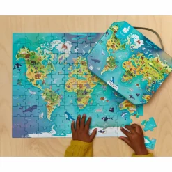 Janod Puzzles Fabriqués En France|Puzzles 50 À 149 Pièces*Puzzle Monde 100 pièces