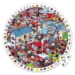 Janod Puzzles Éducatifs|Puzzles 150 À 499 Pièces*Puzzle observation Pompiers 208 pièces
