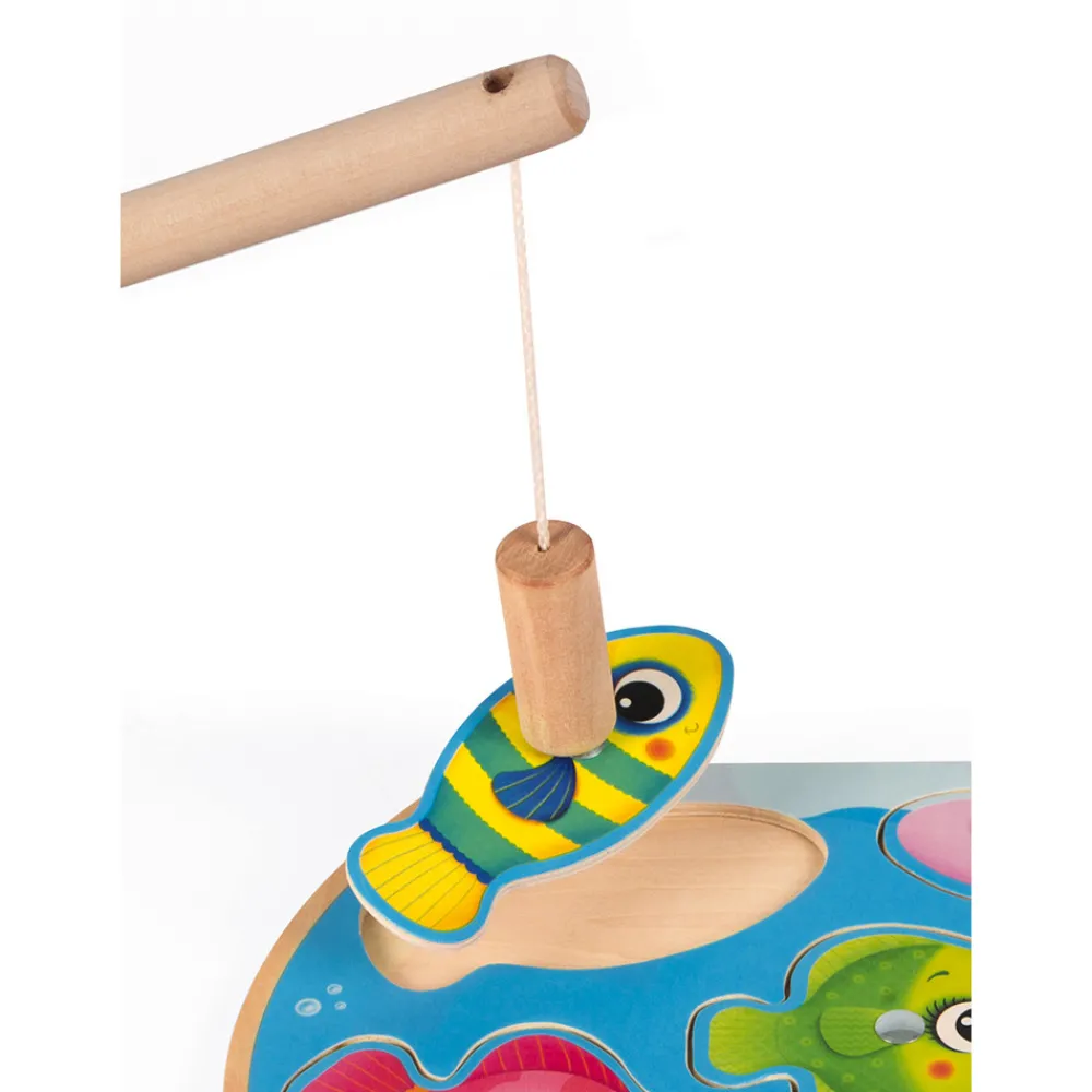 Janod Puzzles Magnétiques|Jouets Magnétiques*Puzzle Speedy Fish (bois)