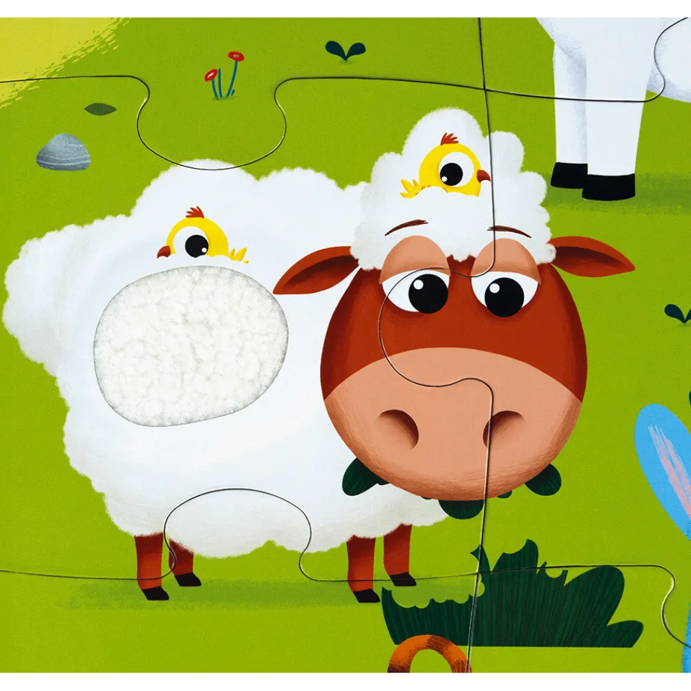 Janod Tracteurs & Animaux De La Ferme|Puzzles 20 À 49 Pièces*Puzzle Tactile de la Ferme 20 pièces
