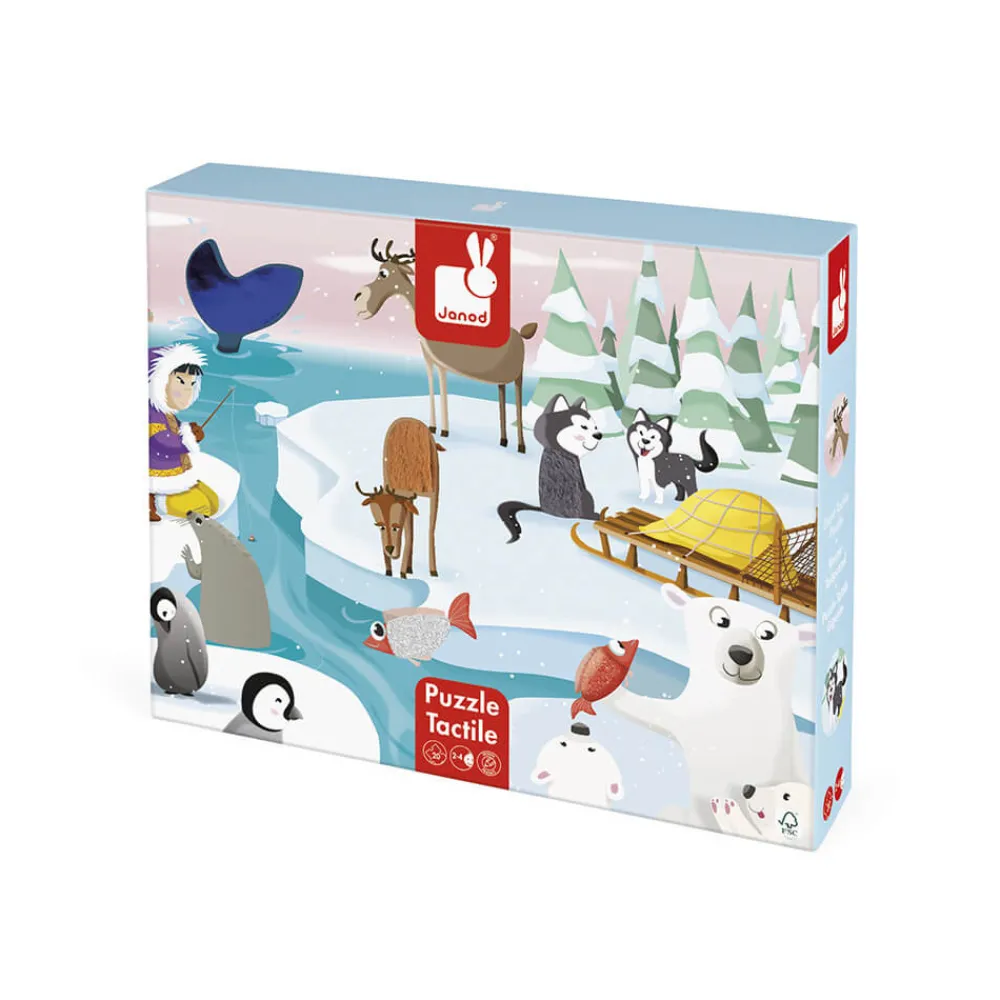 Janod Puzzles 20 À 49 Pièces*Puzzle Tactile 'La Banquise' 20 pièces