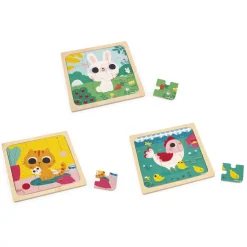 Janod Puzzles En Bois Premier Âge|Puzzles En Bois Premier Âge*Puzzle Trio