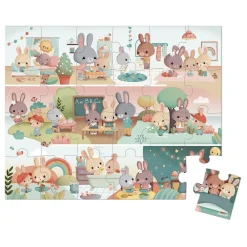 Janod Puzzles Fabriqués En France|Puzzles 20 À 49 Pièces*Puzzle Une Journée 24 pièces
