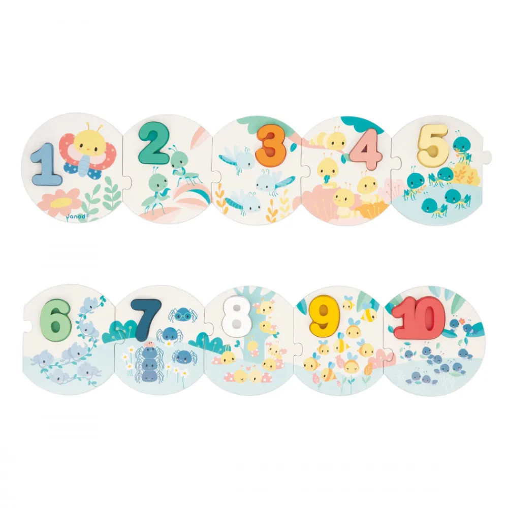 Janod Jeux Éducatifs Maternelle|Jeux Éducatifs Chiffres & Lettres*Puzzles Mes Premiers Chiffres Pure
