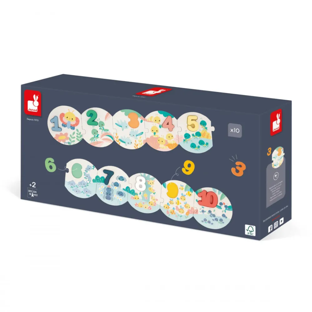 Janod Jeux Éducatifs Maternelle|Jeux Éducatifs Chiffres & Lettres*Puzzles Mes Premiers Chiffres Pure