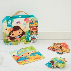 Janod Puzzles Fabriqués En France|Puzzles 20 À 49 Pièces*Puzzles Évolutifs 4 Saisons - 4 puzzles