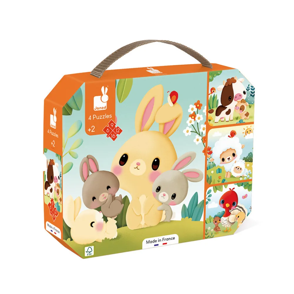 Janod Tracteurs & Animaux De La Ferme|Puzzles Fabriqués En France*Puzzles Évolutifs Animaux Ferme