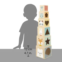 Janod Cubes & Pyramides|Manipulation & Encastrement*Pyramide 6 cubes Pure