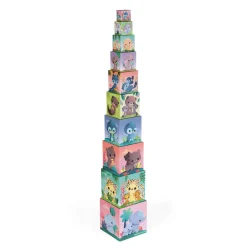 Janod Cubes & Pyramides|Manipulation & Encastrement*Pyramide carrée les Animaux Tous Mignons