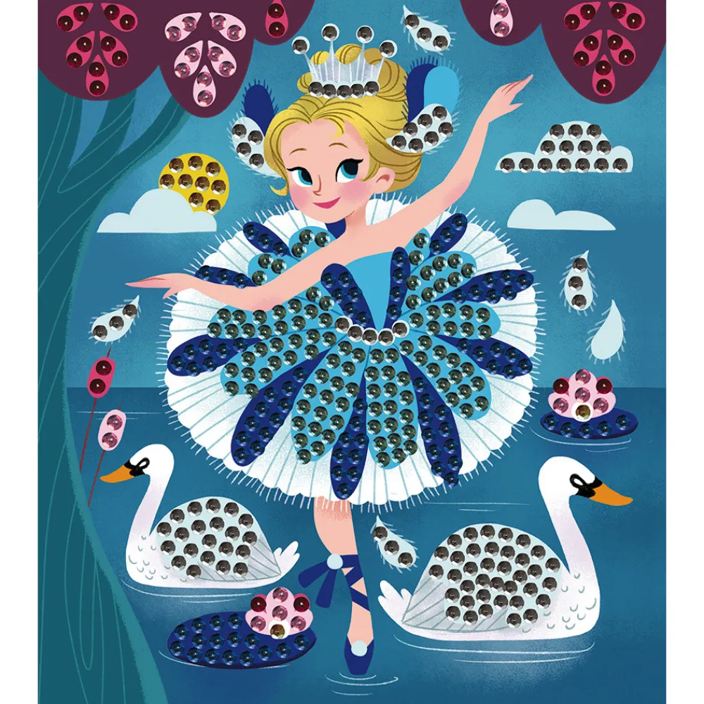 Janod Collection "Les Ateliers Du Calme"*Set Créatif Sequins à Clouter Danseuses