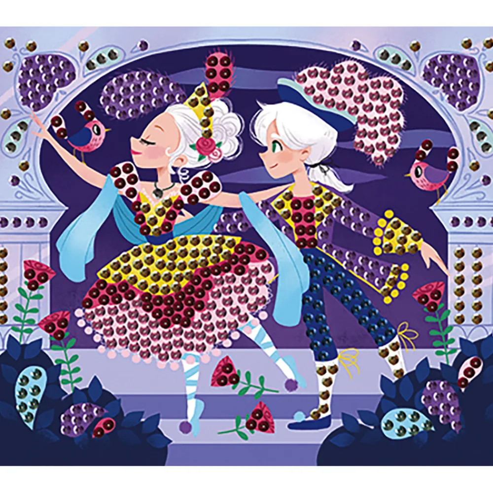 Janod Collection "Les Ateliers Du Calme"*Set Créatif Sequins à Clouter Danseuses