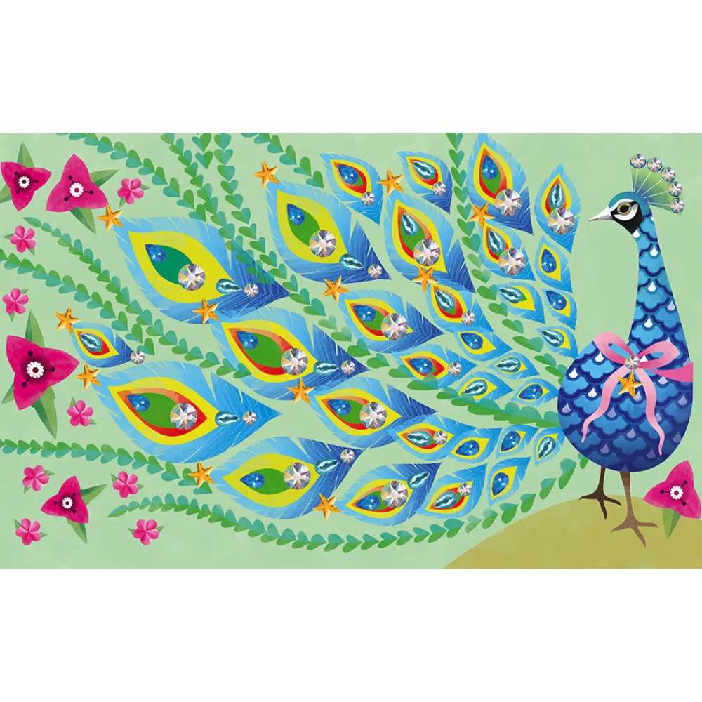Janod Sable, Paillettes, Dorure & Strass|Collection "Les Ateliers Du Calme"*Set Créatif Strass Bel Oiseau