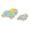 Janod Jouets À Promener & À Pousser*Set de 2 Tortues à Pousser Pure