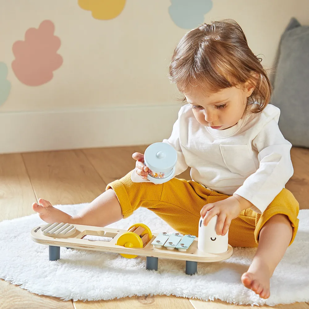 Janod Jouets Musicaux*Stand d'Éveil Sonore Chenille Sweet Cocoon
