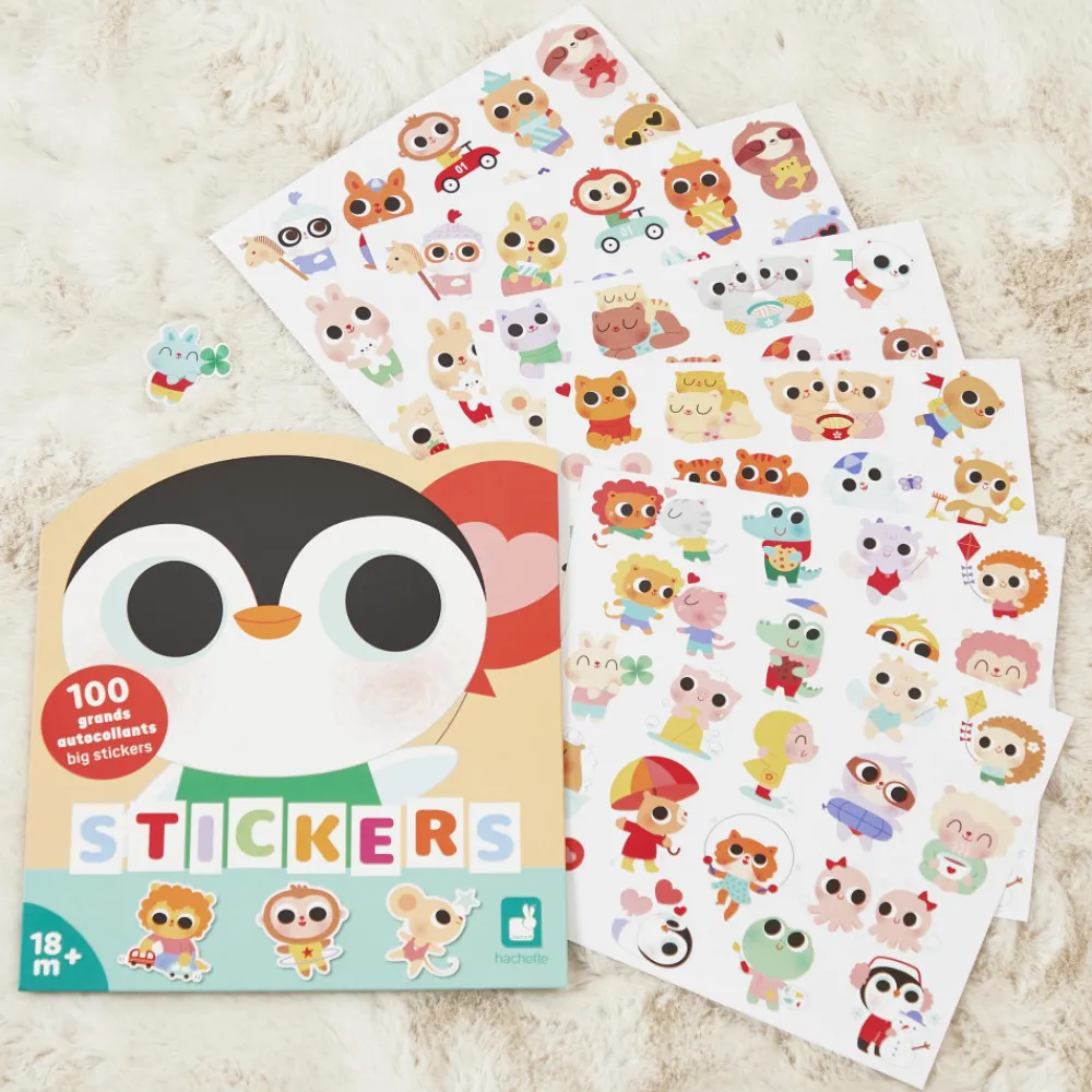 Janod Mosaïques & Gommettes*Stickers Bébés Animaux x100