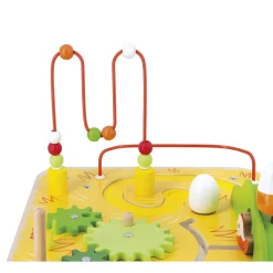 Janod Tracteurs & Animaux De La Ferme|Formes & Couleurs*Table d'Activités Ferme en bois