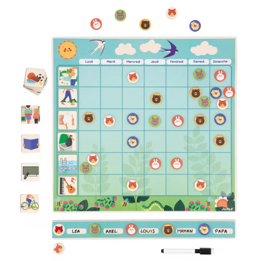 Janod Tableaux, Ardoises & Magnets|Jeux Éducatifs Primaire*Tableau d'Organisation