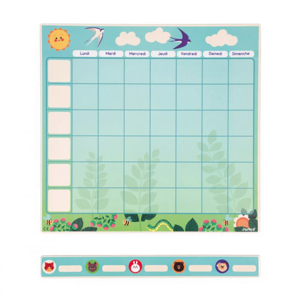 Janod Tableaux, Ardoises & Magnets|Jeux Éducatifs Primaire*Tableau d'Organisation