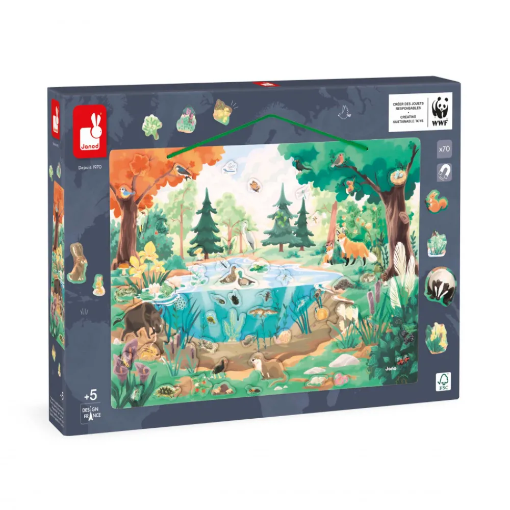 Janod Jeux Éducatifs Primaire|Jeux Éducatifs Maternelle*Tableau Magnétique La Mare - Partenariat WWF®