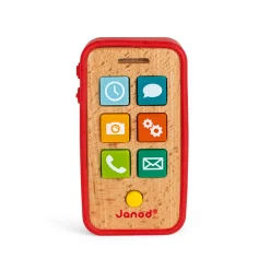 Janod Jouets Musicaux*Téléphone Sonore (bois et silicone)