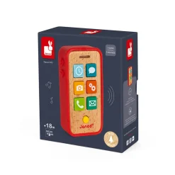 Janod Jouets Musicaux*Téléphone Sonore (bois et silicone)
