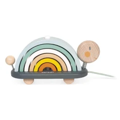Janod Formes & Couleurs|Jouets À Promener & À Pousser*Tortue Arc-en-ciel Sweet Cocoon (bois)