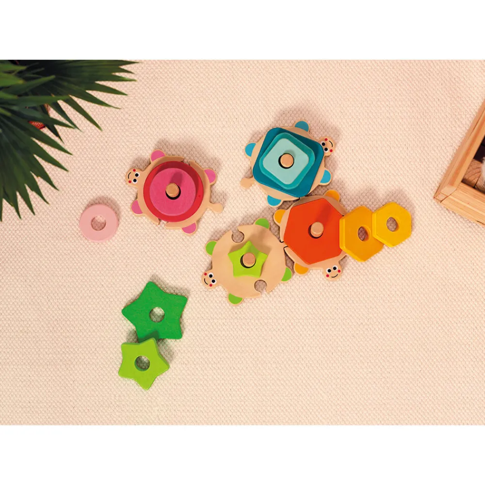 Janod Formes & Couleurs|Manipulation & Encastrement*Tortues des Formes I wood (bois)