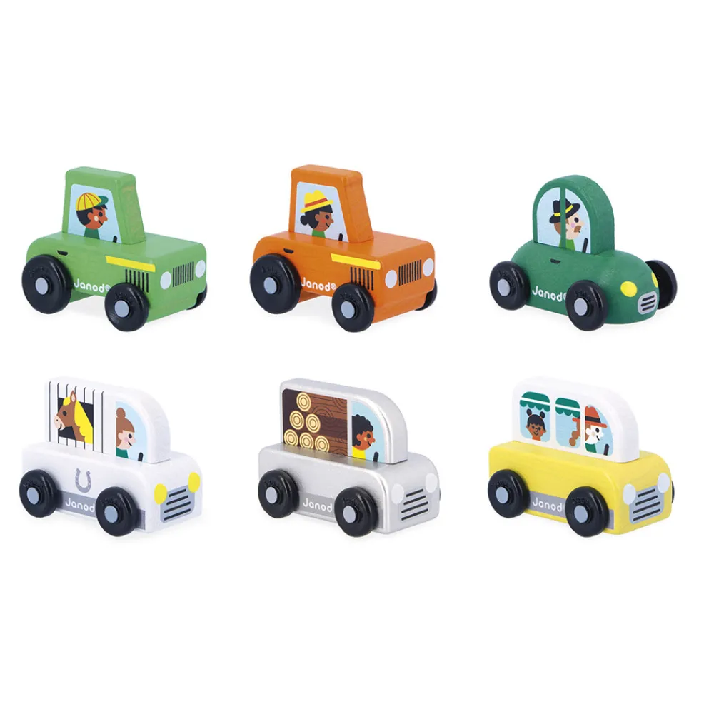 Janod Véhicules, Garages & Voitures|Trains & Véhicules*Van en bois Campagne - Cross Roads